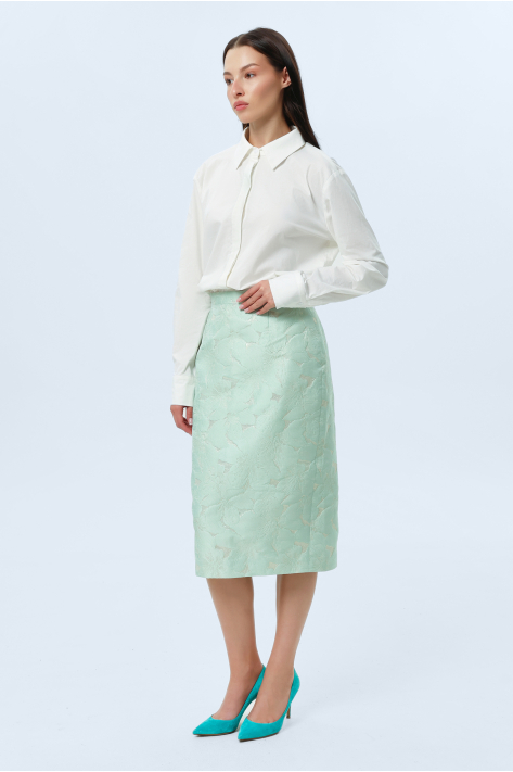 Shirt with decorative detail, milk Shirt with decorative detail, milk