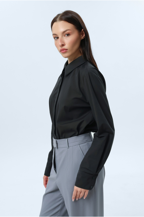 Shirt with decorative detail, black Shirt with decorative detail, black