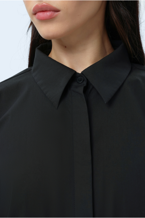 Shirt with decorative detail, black Shirt with decorative detail, black