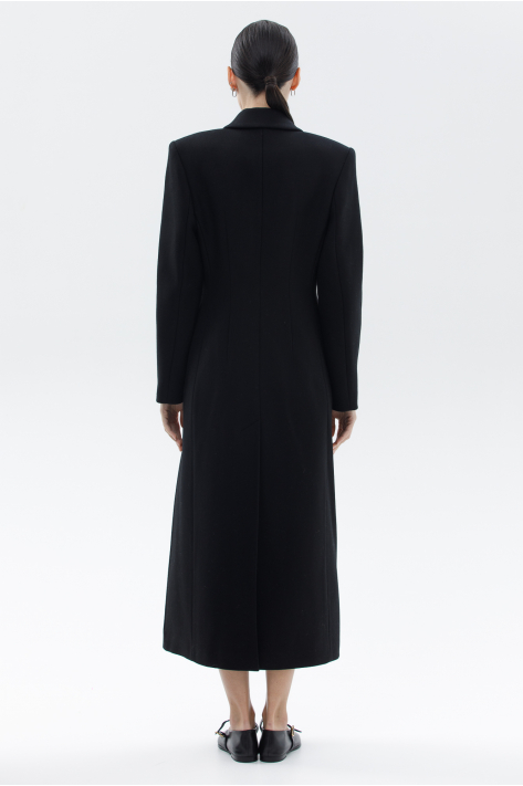 Fitted coat, black