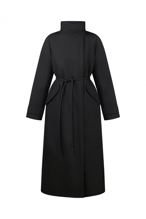 Пуховик з коміром-стійкою, чорний Пуховик з коміром-стійкою, чорний