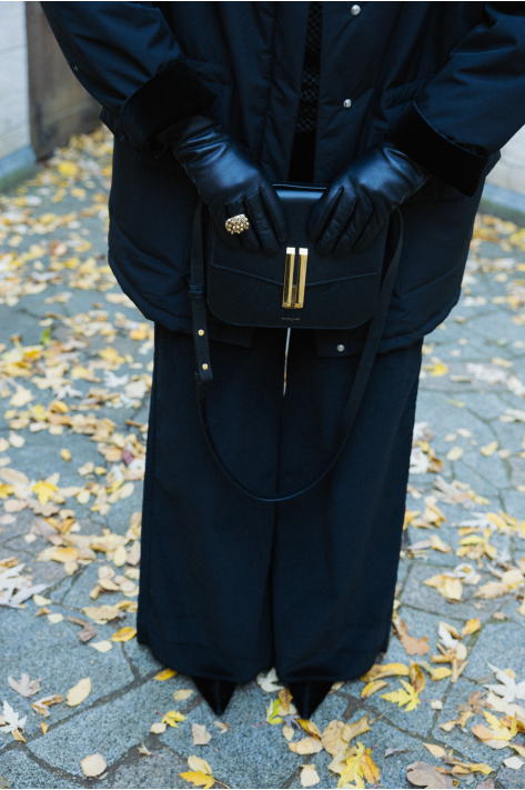 Куртка с карманами, чёрный