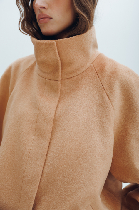 Cashmere bomber jacket, camel