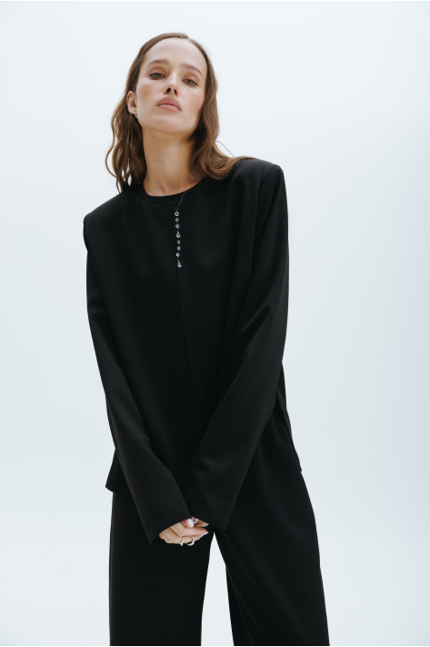 Suiting trousers, black