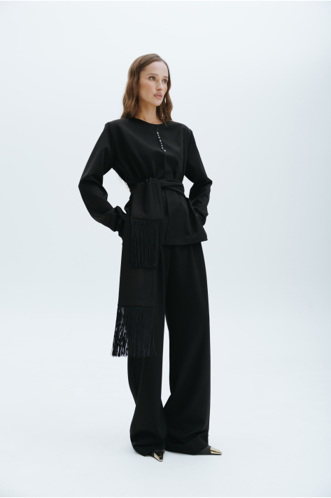 Suiting trousers, black