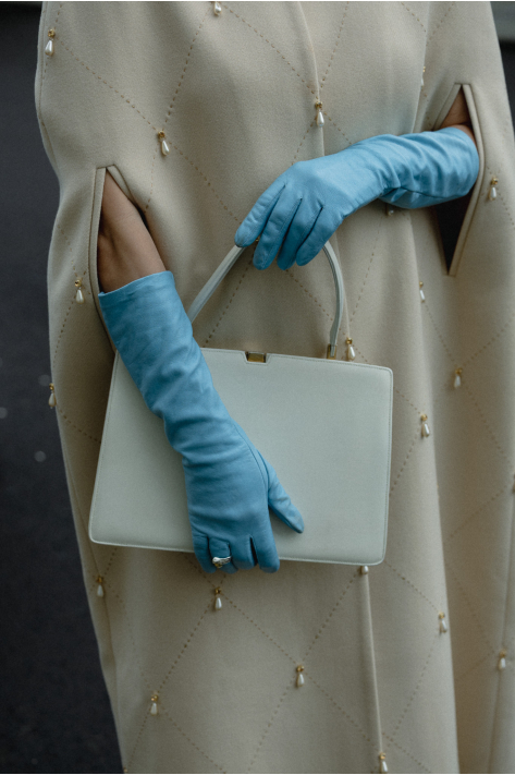 Italian Wool Cape, milk