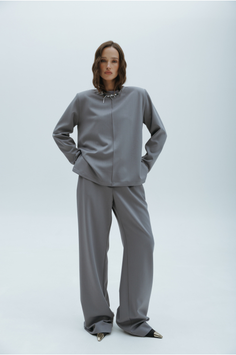 Suiting trousers, gray