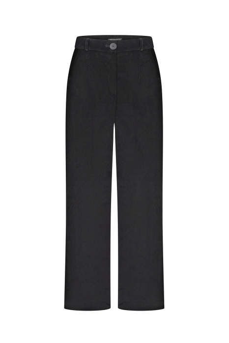 Straight corduroy trousers, gray