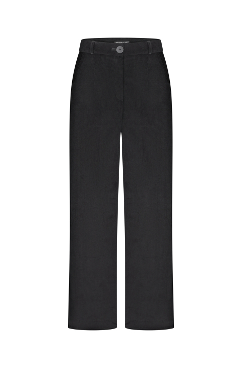 Straight corduroy trousers, gray