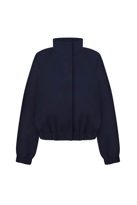 Cashmere bomber jacket, blue