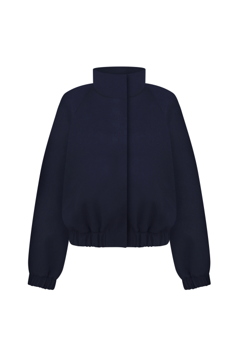 Cashmere bomber jacket, blue
