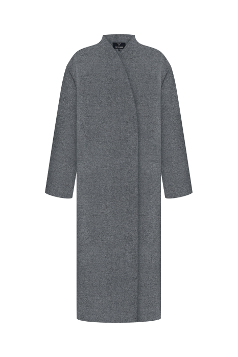 Long cashmere coat, gray