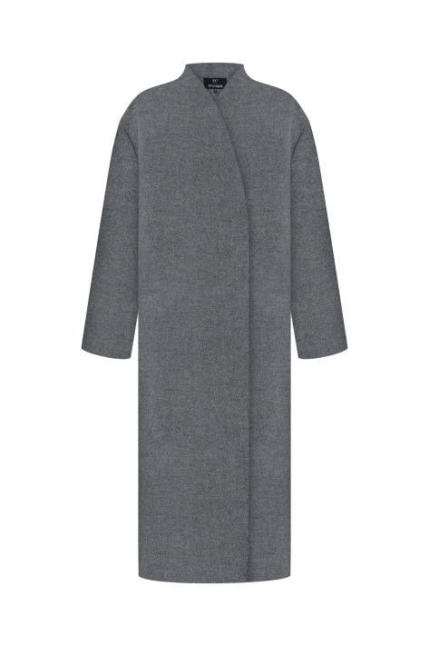 Long cashmere coat, gray