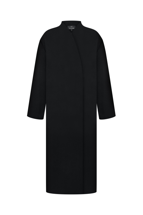 Long cashmere coat, black