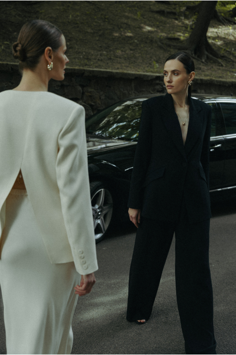 Tailored blazer, black