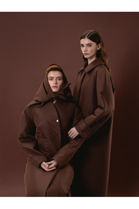 Raglan coat (down jacket), chocolate Raglan coat (down jacket), chocolate