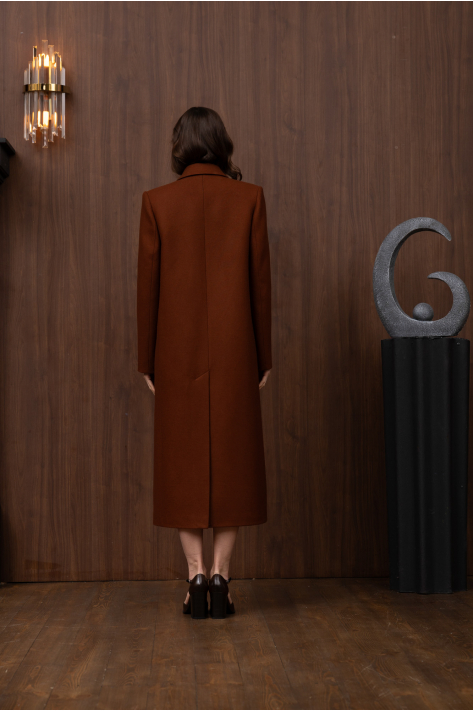 Classic coat, terracotta