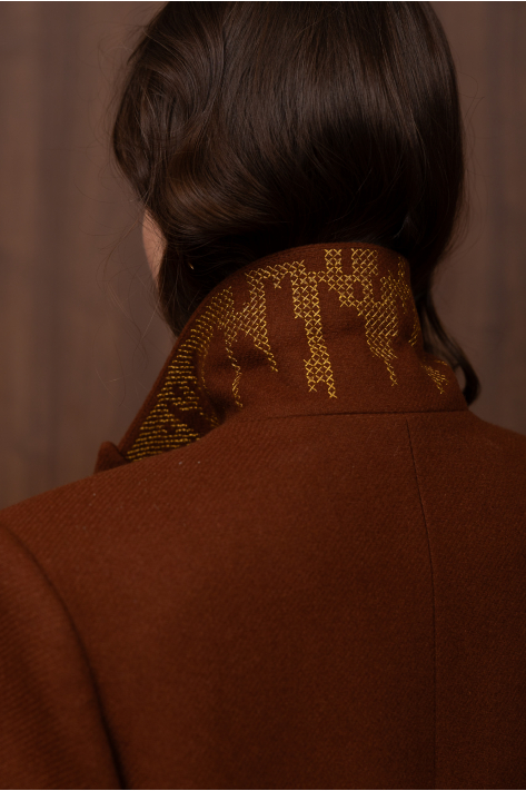 Classic coat, terracotta