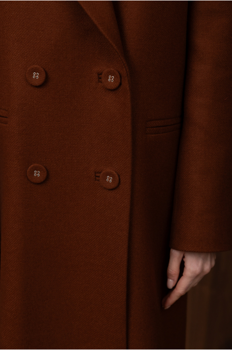Classic coat, terracotta