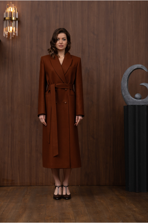 Classic coat, terracotta