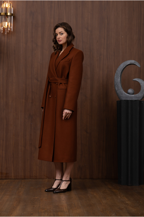 Classic coat, terracotta