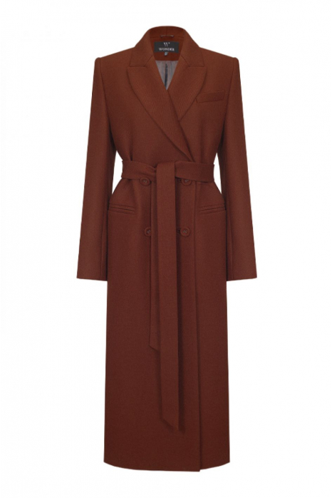 Classic coat, terracotta