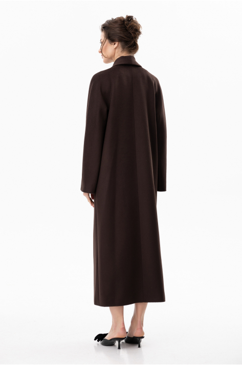 Zibellin Italian cashmere coat, chocolate
