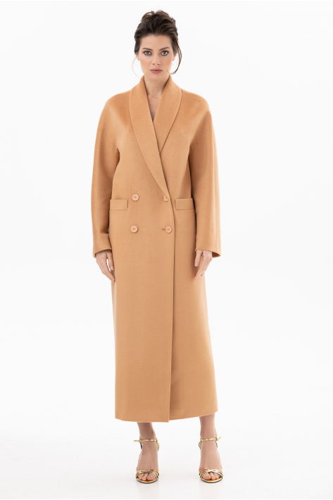 Zibellino Italian cashmere coat, camel