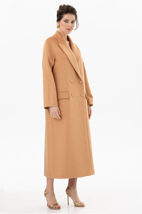 Zibellino Italian cashmere coat, camel