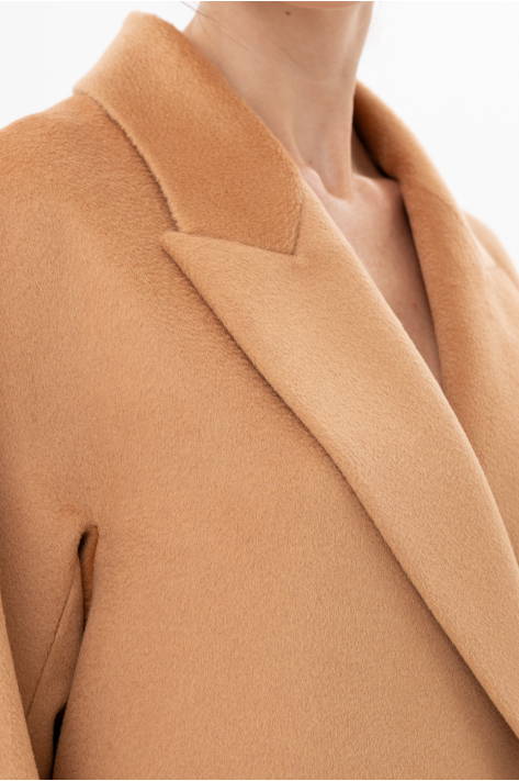 Zibellino Italian cashmere coat, camel