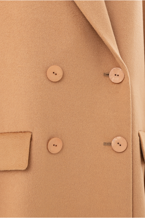 Zibellino Italian cashmere coat, camel