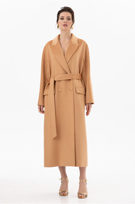 Zibellino Italian cashmere coat, camel