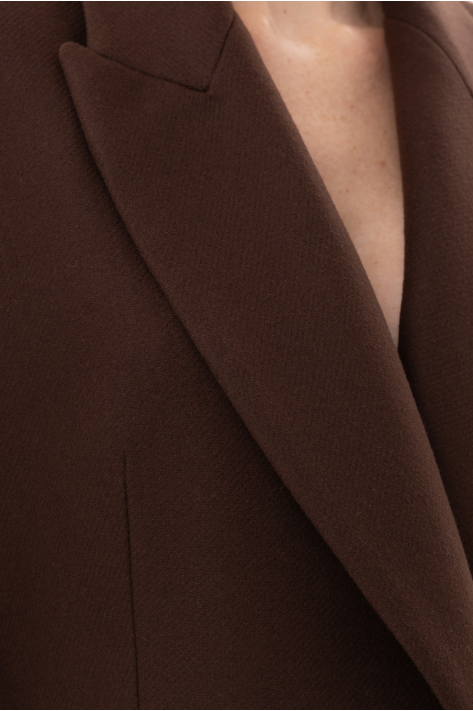 Structured coat blazer, chocolate Structured coat blazer, chocolate