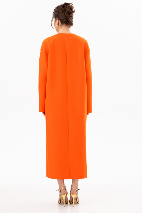 Пальто без коміра, помаранчевий