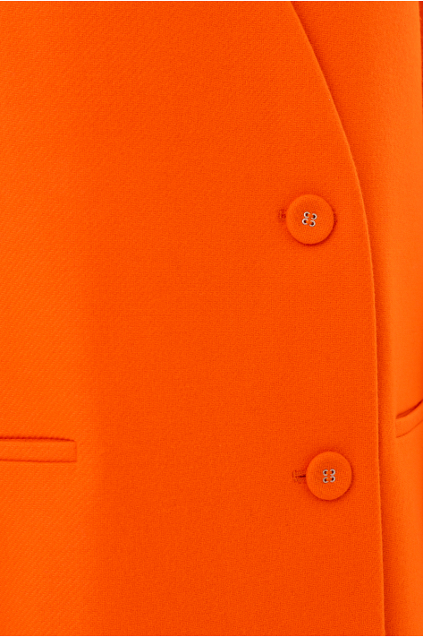 Пальто без коміра, помаранчевий