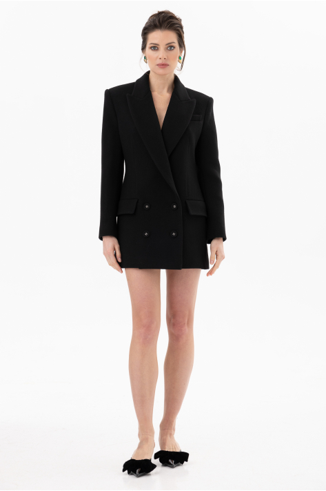 Structured coat blazer, black Structured coat blazer, black