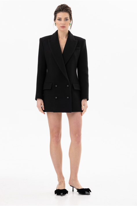 Structured coat blazer, black Structured coat blazer, black