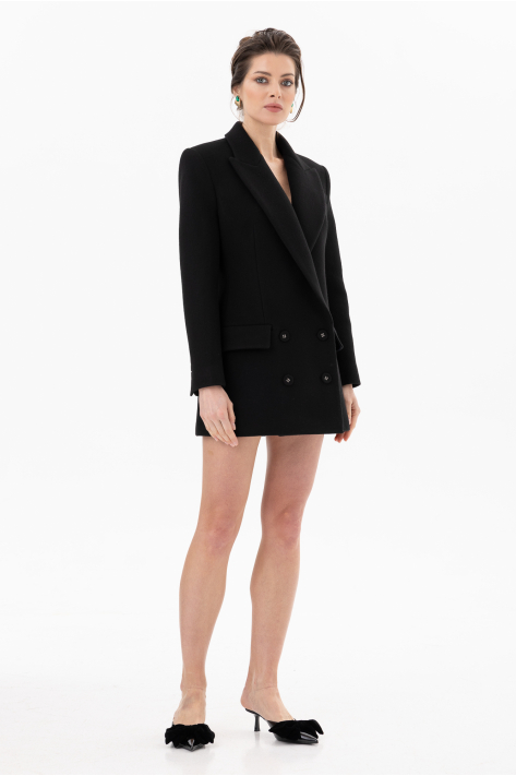 Structured coat blazer, black Structured coat blazer, black