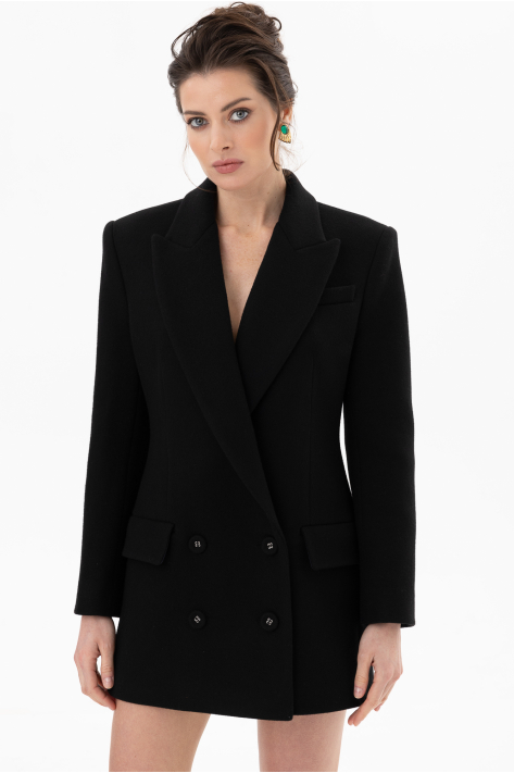 Structured coat blazer, black Structured coat blazer, black