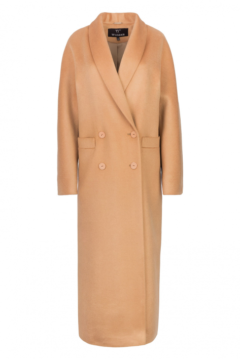 Zibellino Italian cashmere coat, camel