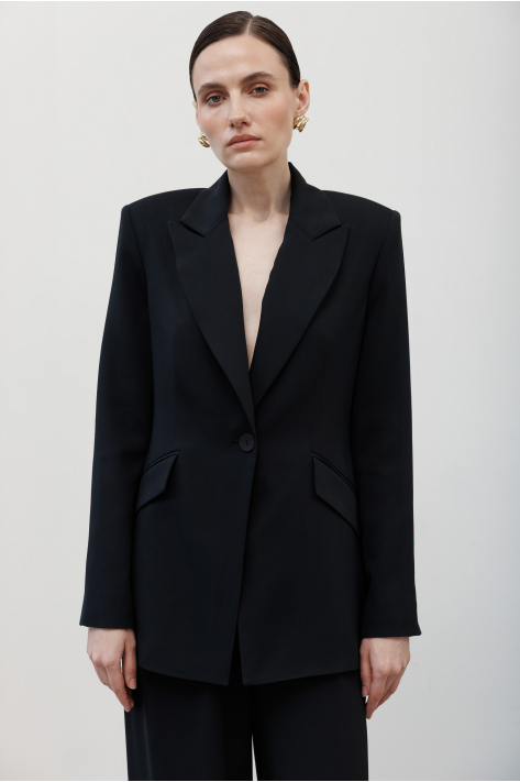 Tailored blazer, black