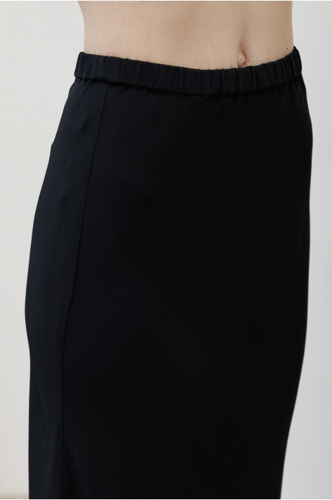 Миди-юбка, черный