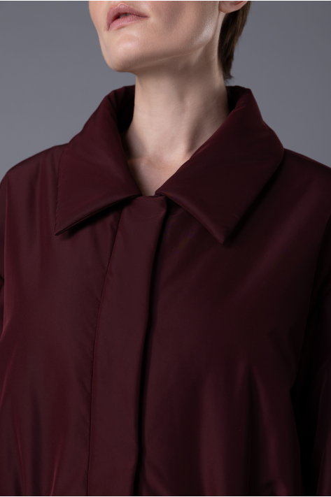 Jacket with Pockets, burgundy