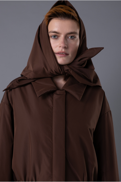 Куртка с карманами, шоколадный