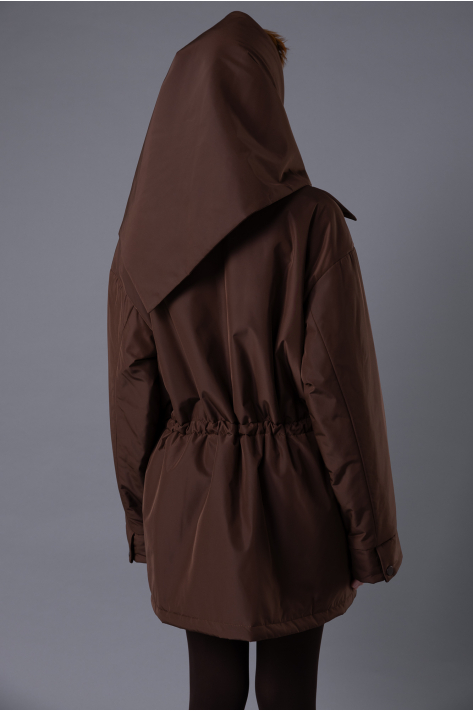 Куртка с карманами, шоколадный