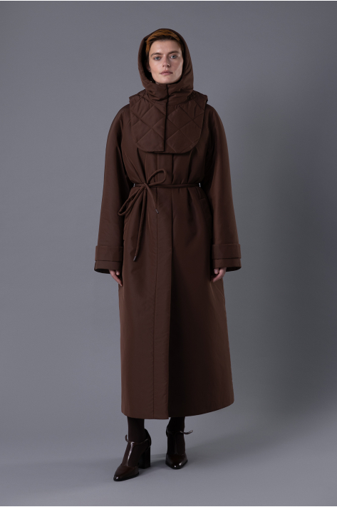 Raglan coat (down jacket), chocolate Raglan coat (down jacket), chocolate