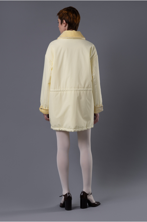 Куртка с карманами, сливочный