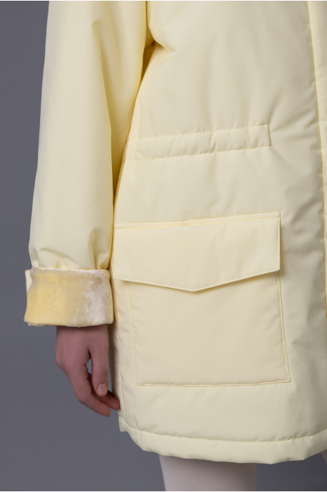 Куртка с карманами, сливочный