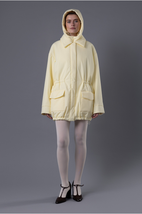 Куртка с карманами, сливочный