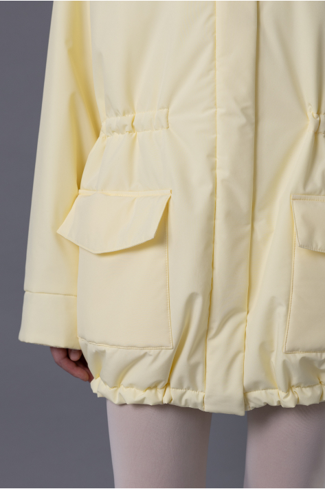 Куртка с карманами, сливочный